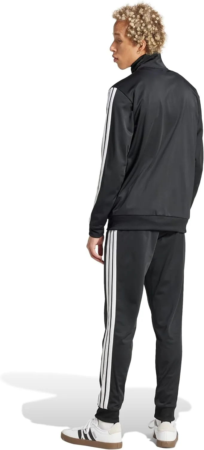 adidas Men's Size Basic 3-Stripes Tricot Track Suit