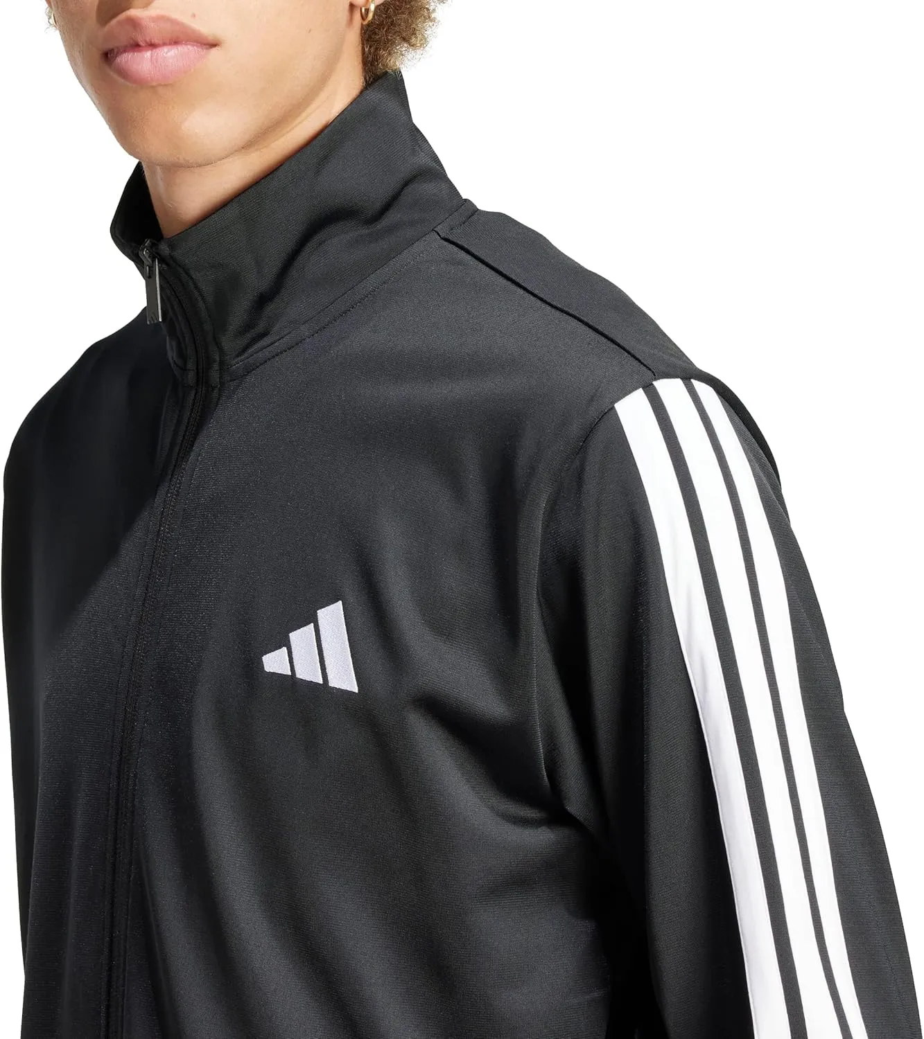 adidas Men's Size Basic 3-Stripes Tricot Track Suit
