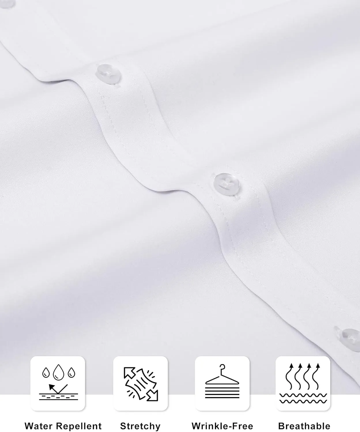 Alimens & Gentle Slim Fit Mens Dress Shirts Long Sleeve Dress Shirts for Men Stain Sheild Button Down Shirt Men Big