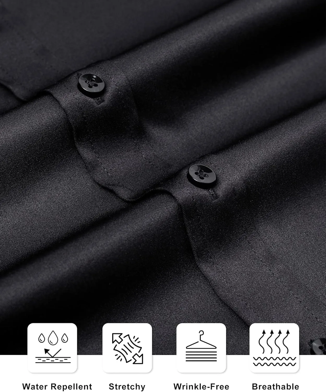 Alimens & Gentle Slim Fit Mens Dress Shirts Long Sleeve Dress Shirts for Men Stain Sheild Button Down Shirt Men Big
