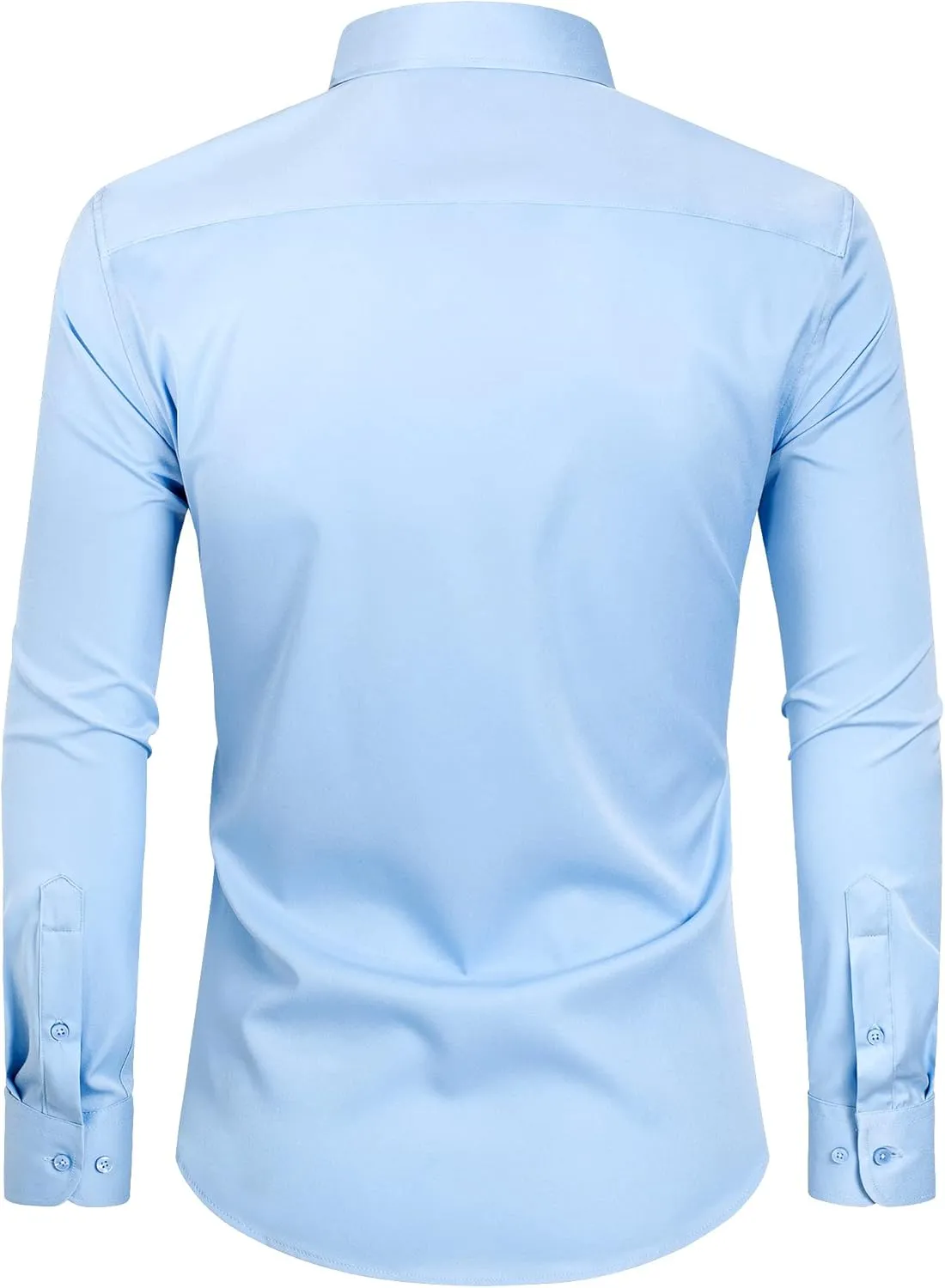 Alimens & Gentle Slim Fit Mens Dress Shirts Long Sleeve Dress Shirts for Men Stain Sheild Button Down Shirt Men Big