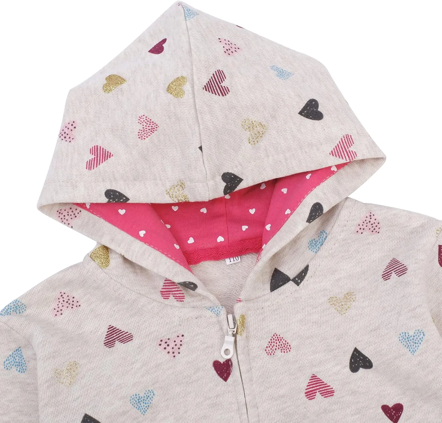 Baby Girl Zip-up Jacket Rainbow Unicorn Cotton Hoodie Sweatshirt Toddler Fall Coat Kids Winter Outfits Outerwear 2t-7t