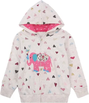Baby Girl Zip-up Jacket Rainbow Unicorn Cotton Hoodie Sweatshirt Toddler Fall Coat Kids Winter Outfits Outerwear 2t-7t
