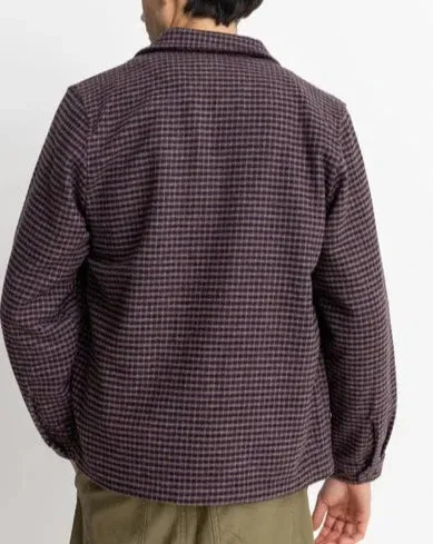 Check Overshirt in Plum