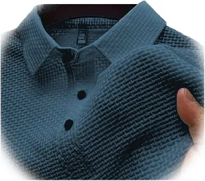 Elavure - The Prestigio Polo Shirt, Men's Short Sleeve Solid Stretch Pique Polo Shirt Quick Dry Casual Workout Tshirt