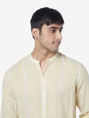 ETA Yellow Resort-Fit Checked Shirt