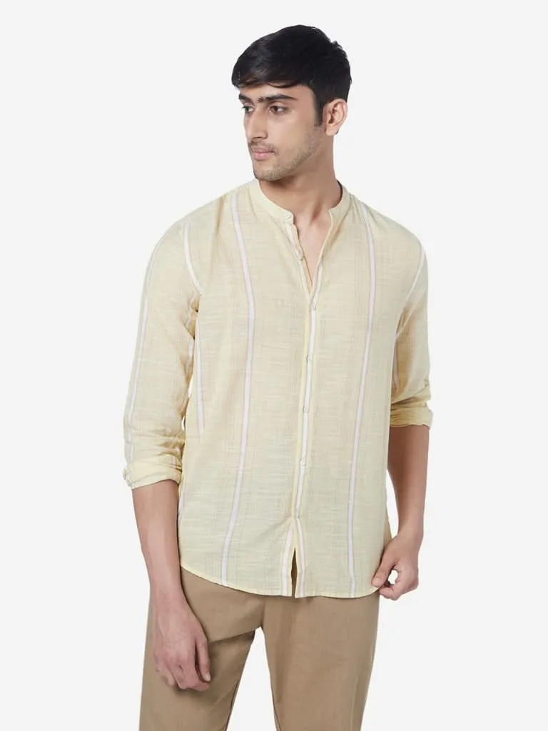 ETA Yellow Resort-Fit Checked Shirt