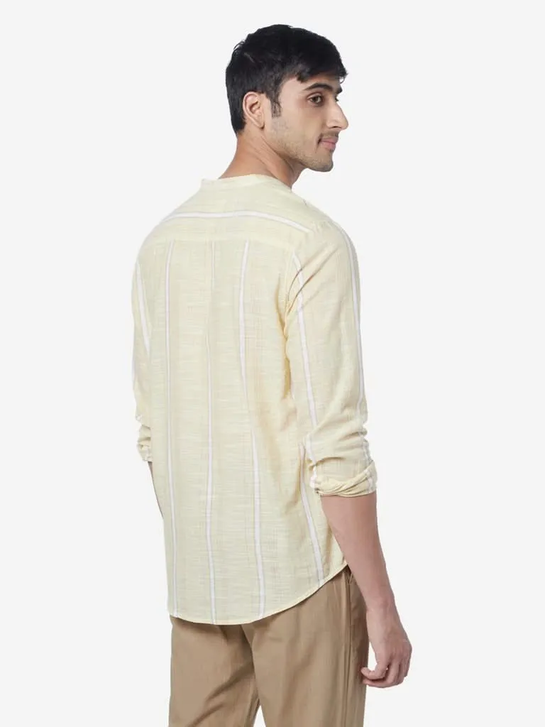 ETA Yellow Resort-Fit Checked Shirt