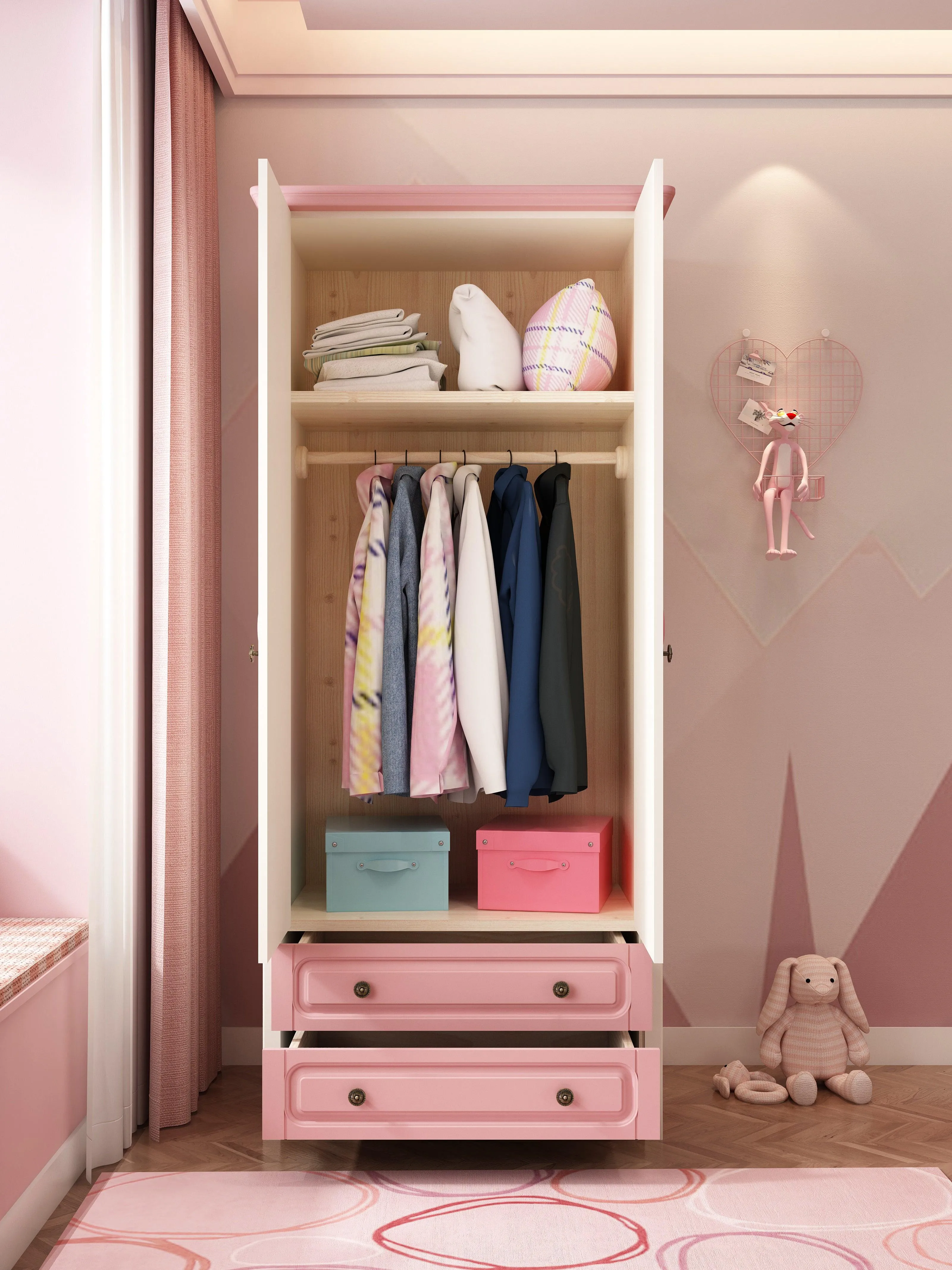 HB Rooms Mickey Wardrobe (812#) - 2 or 3 doors options