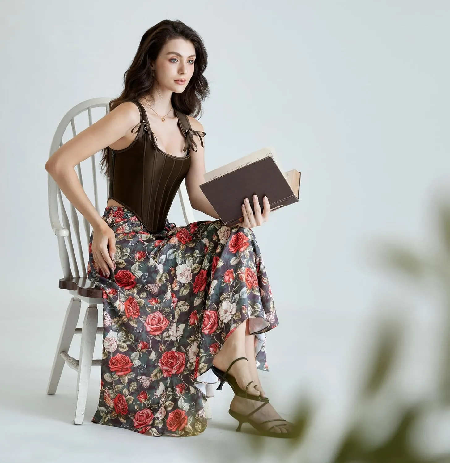 Maxi Skirts for Women Summer 2025 Floral Skirt Flowy Boho Skirt