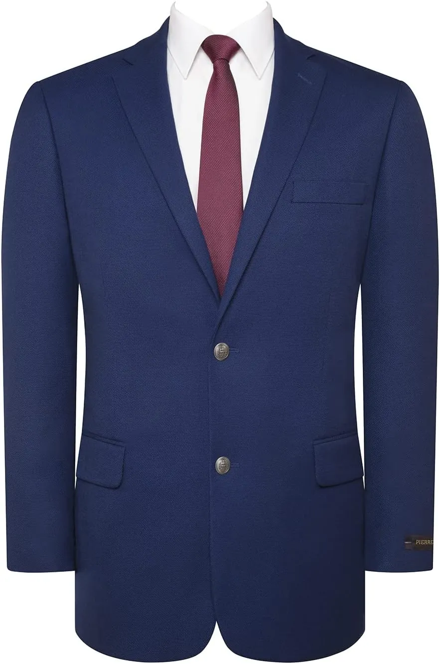 Men's Blazer Classic Fit Sport Coats Stylish 2 Button Single Breasted Stretch Sports Jacket for Business & Daily