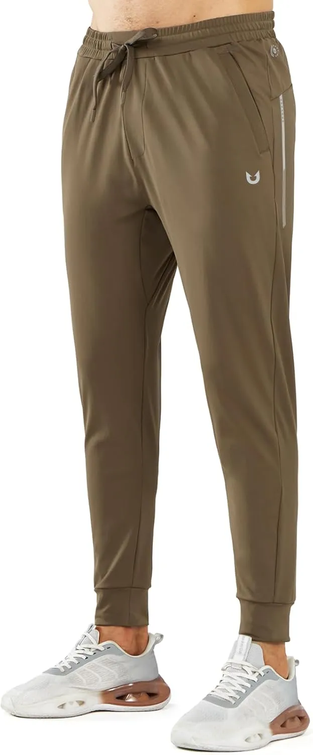 NORTHYARD Men's Joggers Pants with Zipper Pockets Tapered Athletic Workout Running Sweatpants for Men