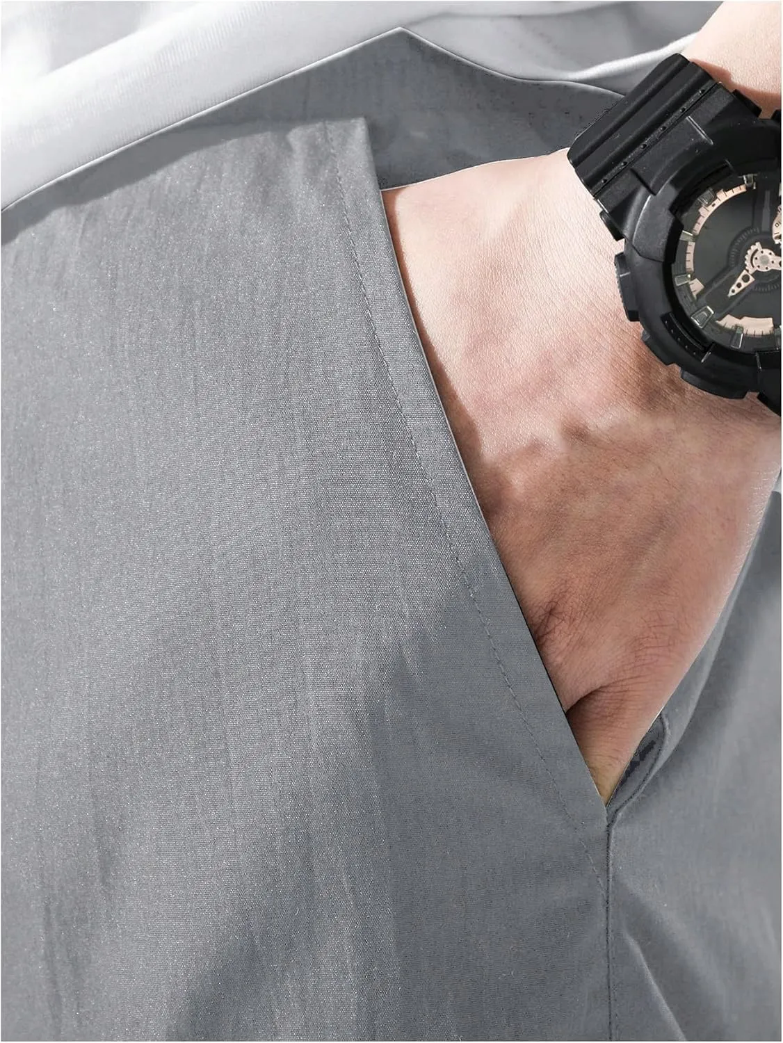 OYOANGLE Men's Casual Cargo Joggers Track Jogging Sweatpants Drawstring Waist Jogger Trousers with Pocket
