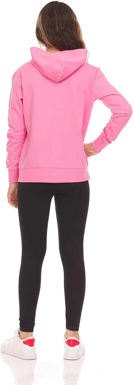 Pink Angel Little & Big Girls Zip Up Hoodie, Kids Full Zipper Hooded Fashion Sweatshirt