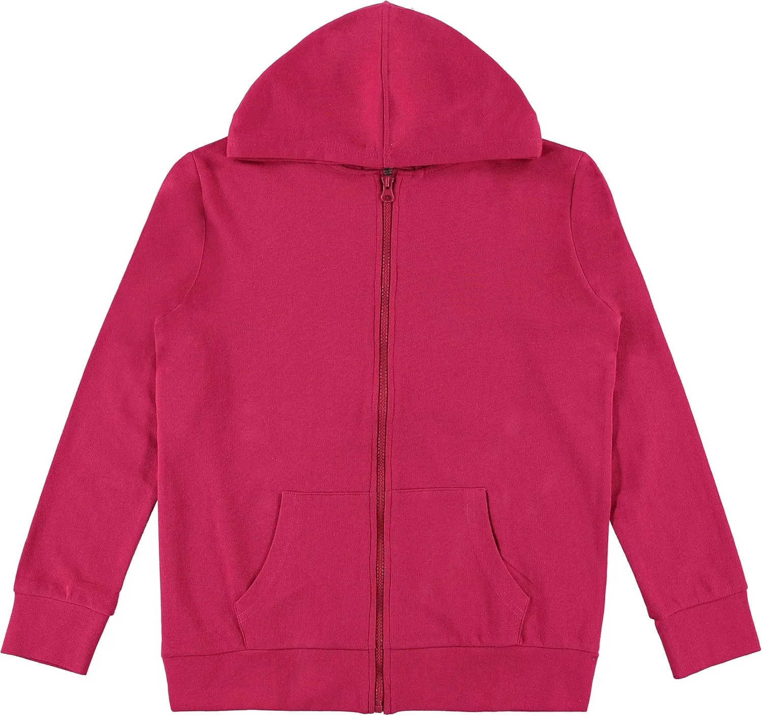 Pink Angel Little & Big Girls Zip Up Hoodie, Kids Full Zipper Hooded Fashion Sweatshirt