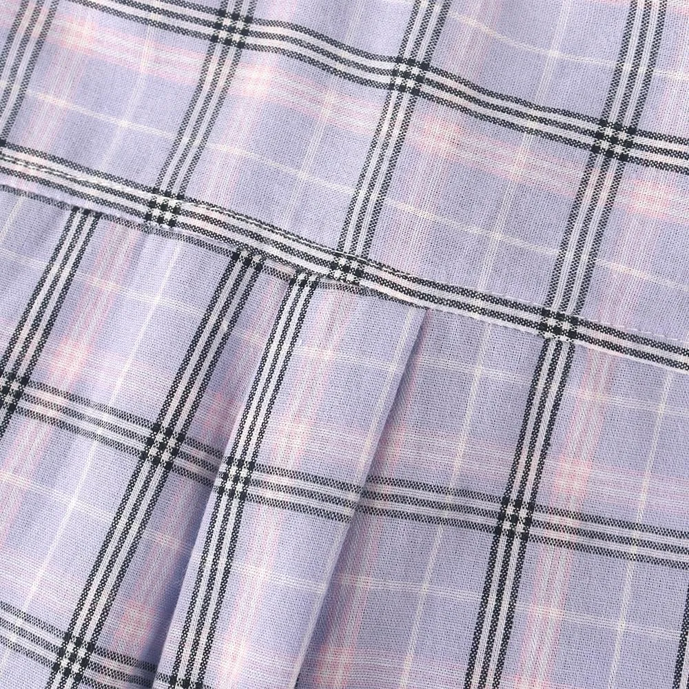 Spring&Gege Boys Plaid Short Sleeve Shirt Casual Button Down Checked with Chest Pocket (5-14 Years)