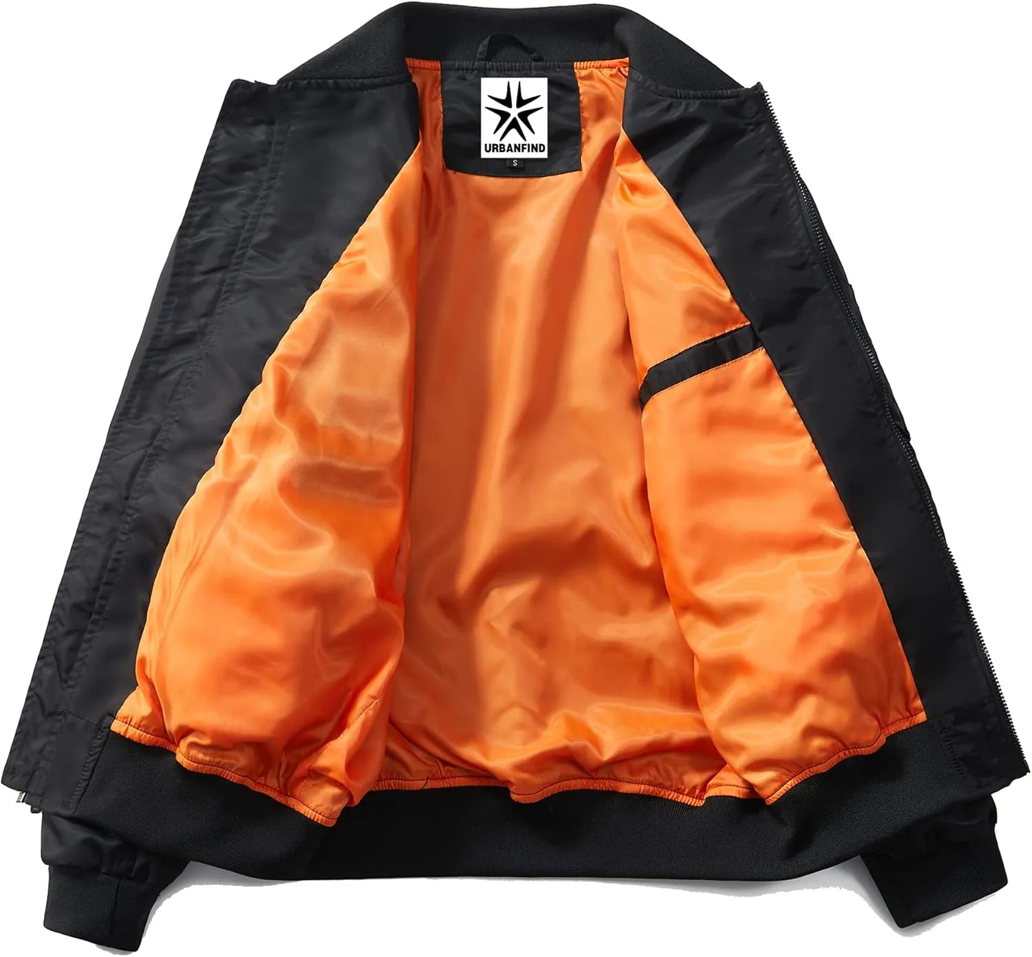 URBANFIND Men's Slim Fit Lightweight Sportswear Jacket Casual Bomber Jacket