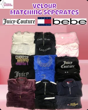 Velour Track Matching Seperates Juicy Couture, Bebe, Tommy Hilfiger and other brands