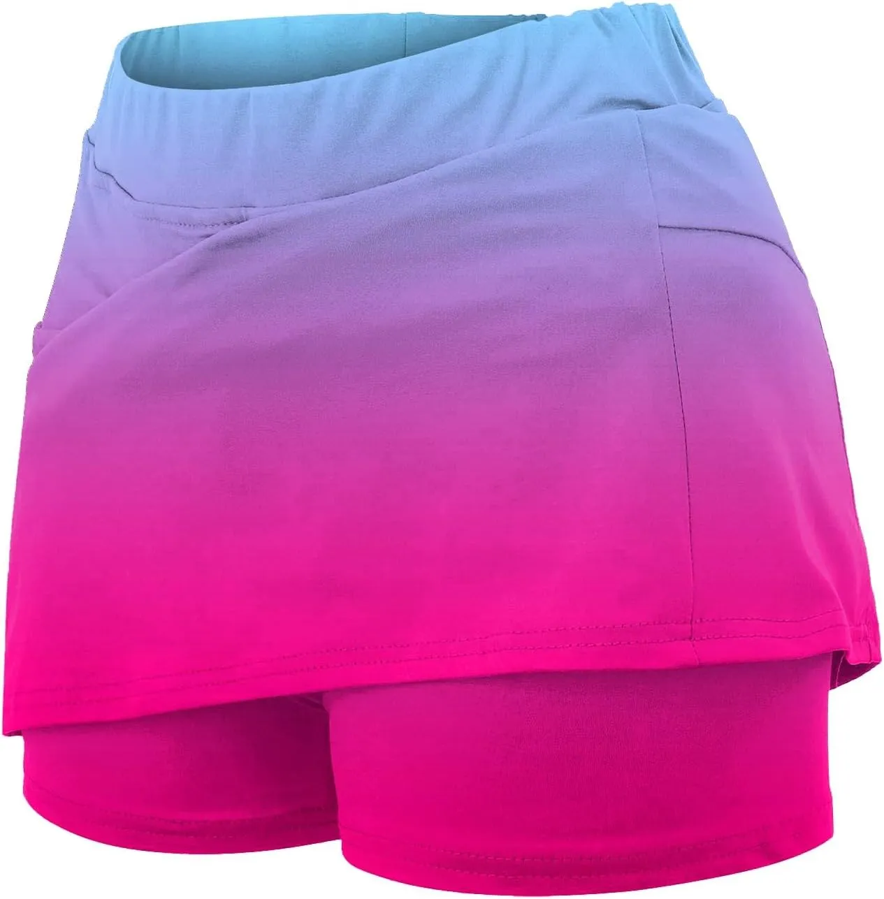 Womens Skorts with Pockets Tummy Control Plus Size Skorts for Women High Waist Athletic Sports Pants Skirt Casual